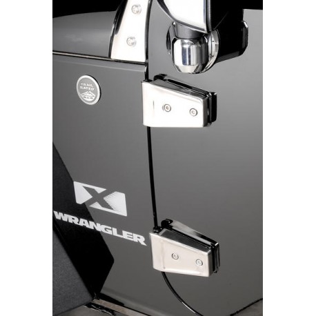 Комплект накладок дверных петель для 4-х дверного Jeep Wrangler JK 2007-2018